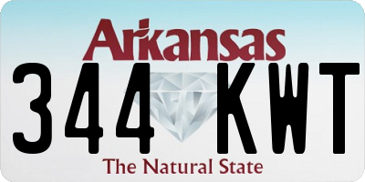 AR license plate 344KWT