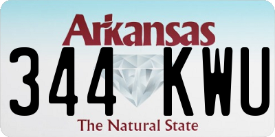 AR license plate 344KWU