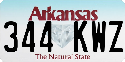 AR license plate 344KWZ