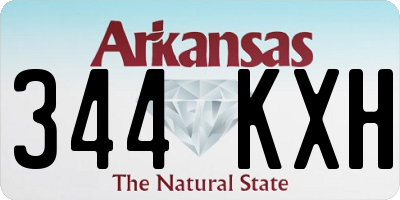 AR license plate 344KXH