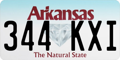 AR license plate 344KXI