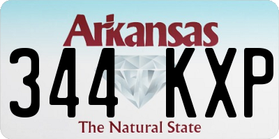 AR license plate 344KXP