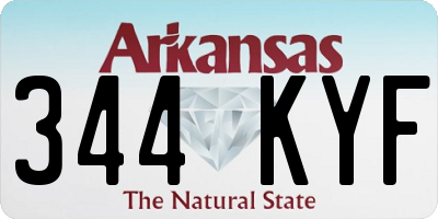 AR license plate 344KYF