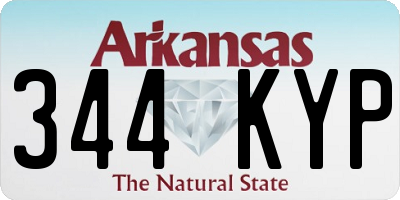 AR license plate 344KYP