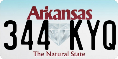 AR license plate 344KYQ