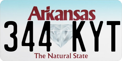 AR license plate 344KYT
