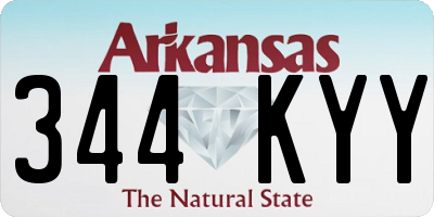 AR license plate 344KYY
