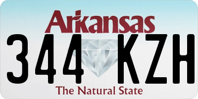 AR license plate 344KZH