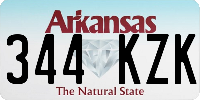AR license plate 344KZK