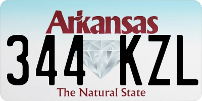 AR license plate 344KZL