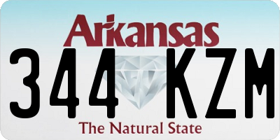 AR license plate 344KZM