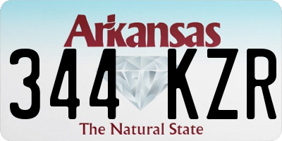 AR license plate 344KZR
