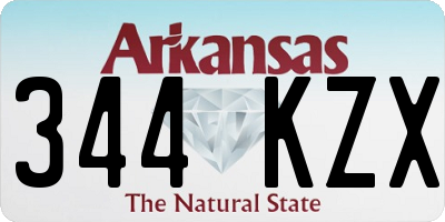 AR license plate 344KZX