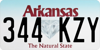 AR license plate 344KZY