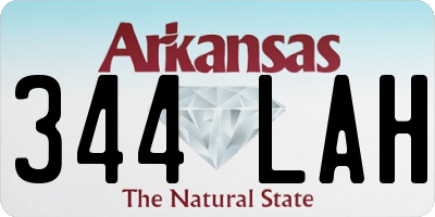AR license plate 344LAH