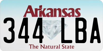 AR license plate 344LBA