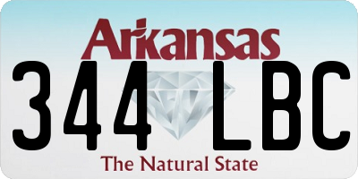 AR license plate 344LBC