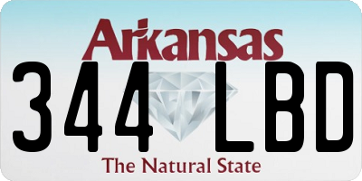 AR license plate 344LBD