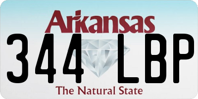 AR license plate 344LBP