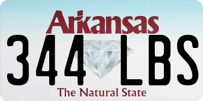 AR license plate 344LBS