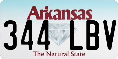 AR license plate 344LBV