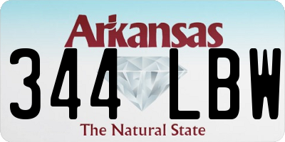 AR license plate 344LBW