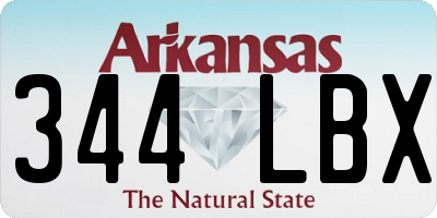 AR license plate 344LBX