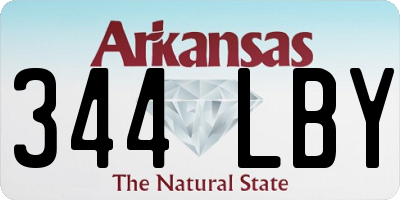 AR license plate 344LBY