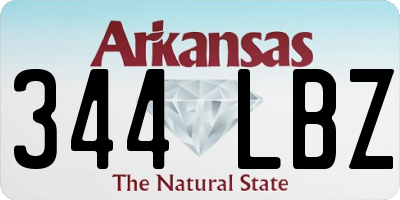 AR license plate 344LBZ