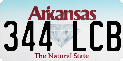 AR license plate 344LCB