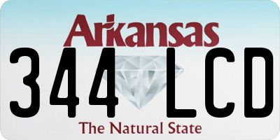 AR license plate 344LCD