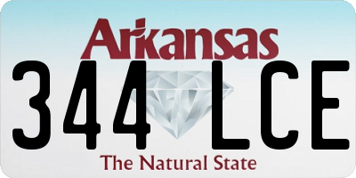 AR license plate 344LCE