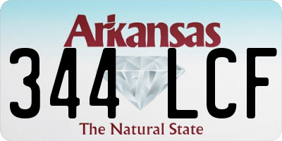 AR license plate 344LCF