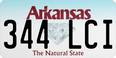 AR license plate 344LCI