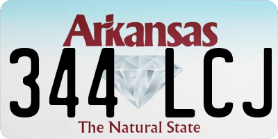 AR license plate 344LCJ