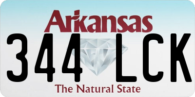 AR license plate 344LCK