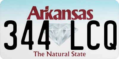 AR license plate 344LCQ