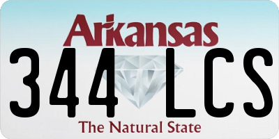 AR license plate 344LCS