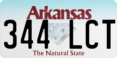 AR license plate 344LCT