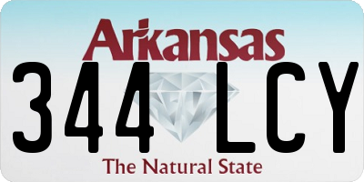 AR license plate 344LCY