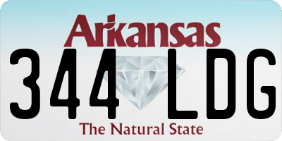 AR license plate 344LDG