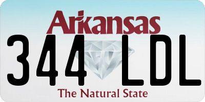 AR license plate 344LDL