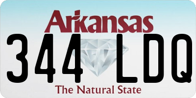 AR license plate 344LDQ