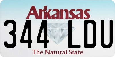AR license plate 344LDU