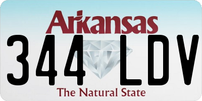 AR license plate 344LDV