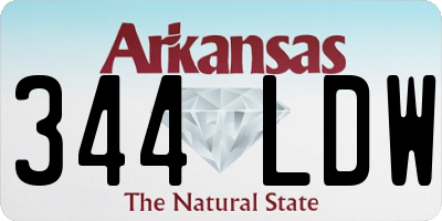 AR license plate 344LDW