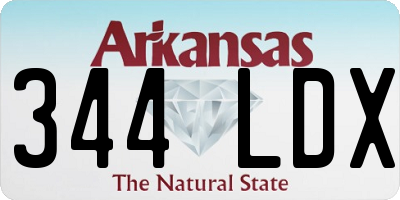 AR license plate 344LDX