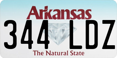 AR license plate 344LDZ