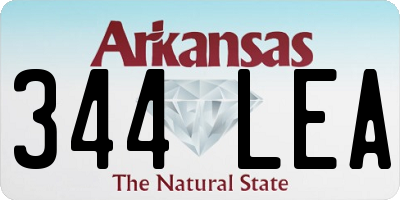AR license plate 344LEA