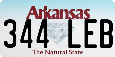 AR license plate 344LEB